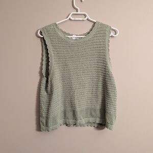 Green Knit Sleeveless Top From Joe Fresh